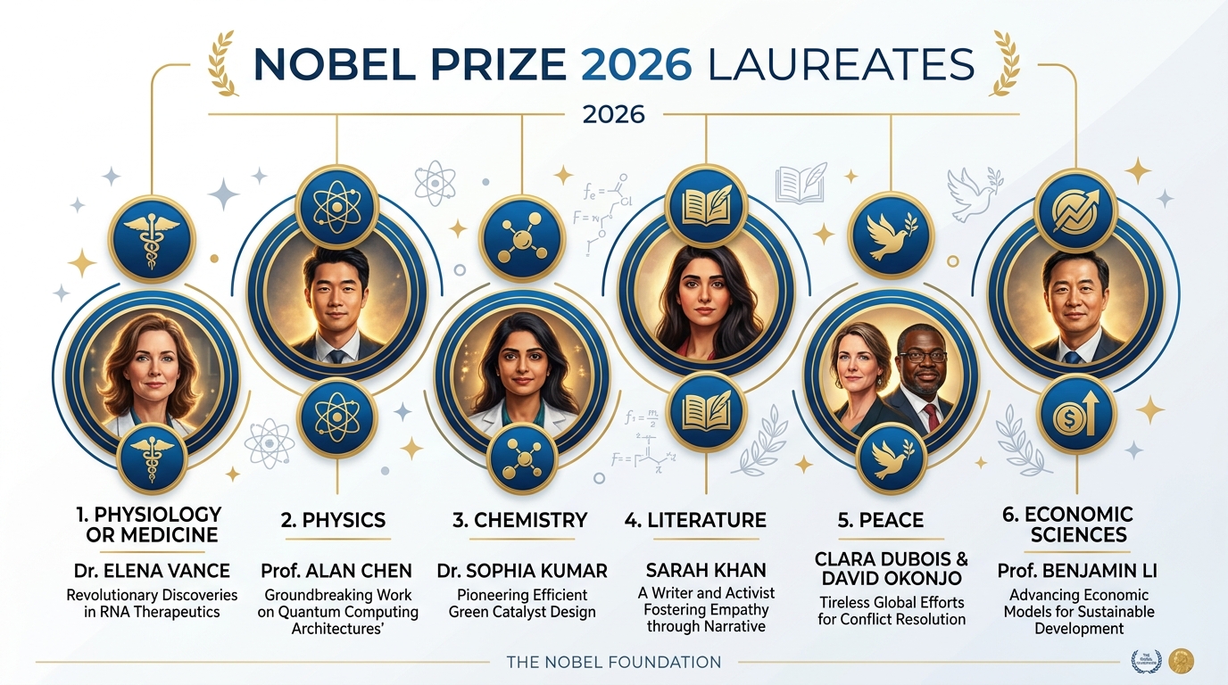 Nobel Prize 2026 Laureates Summary Chart